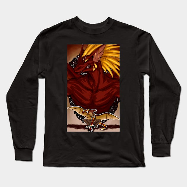 Burning Body Long Sleeve T-Shirt by DimitriM